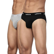 Deals, Discounts & Offers on Men - [Size L] Levi's Men's Cotton Style #002 Classic Regular Solid Brief (Pack of 2)