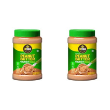 Deals, Discounts & Offers on  - DiSano Peanut Butter, All Natural, Crunchy, Unsweetened, 30% Protein, Gluten Free, Non GMO, 1kg (Pack of 2)