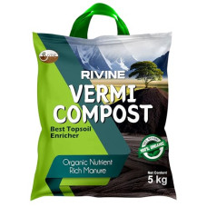 Deals, Discounts & Offers on Gardening Tools - RIVINE Organic Vermicompost Fertilizer Manure