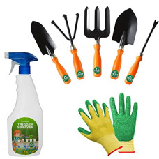 Deals, Discounts & Offers on Gardening Tools - TrustBasket 7 Pcs Durable Mud Finger Multi-Purpose Plant Care/Garden Tool Kit