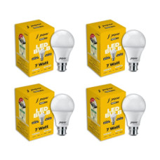 Deals and Offers on - Jaquar Prima 7W B22 LED Bulb | 7 Watt Cool White B22 Base LED Bulb (Pack of 4) Deals, Discounts & Offers on - Jaquar Prima 7W B22 LED Bulb | 7 Watt Cool White B22 Base LED Bulb (Pack of 4)