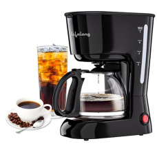Deals and Offers on - Lifelong LLCMK901 Caffe Drip 5 cup Coffee Maker| Water Level Indicator| 600W|Borosilicate glass 750ml Carafe jar| Detachable Coffee Filter, (Black) Deals, Discounts & Offers on - Lifelong LLCMK901 Caffe Drip 5 cup Coffee Maker| Water Level Indicator| 600W|Borosilicate glass 750ml Carafe jar| Detachable Coffee Filter, (Black)