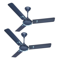 Deals and Offers on - Havells Glaze 1200mm 1 Star Energy Saving Ceiling Fan (Sapphire Blue Chrome, Pack of 2) Deals, Discounts & Offers on - Havells Glaze 1200mm 1 Star Energy Saving Ceiling Fan (Sapphire Blue Chrome, Pack of 2)
