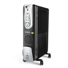 Deals and Offers on - Borosil Volcano 9 Fin OFR | 3 Power Heating Mode, 2400W Oil Filter Filled Radiator Room Heater | Noiseless Operation, PTC Fan | 2 Years Warranty, Black Deals, Discounts & Offers on - Borosil Volcano 9 Fin OFR | 3 Power Heating Mode, 2400W Oil Filter Filled Radiator Room Heater | Noiseless Operation, PTC Fan | 2 Years Warranty, Black