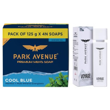 Deals and Offers on - Park Avenue Voyage Amazon Woods Perfume, 120ml&Park Avenue Cool Blue Soap Pack of 125 * 4 (500gm) Deals, Discounts & Offers on - Park Avenue Voyage Amazon Woods Perfume, 120ml&Park Avenue Cool Blue Soap Pack of 125 * 4 (500gm)