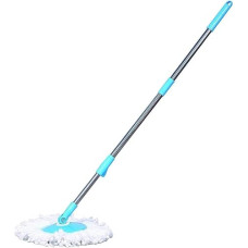Deals, Discounts & Offers on Home Improvement - Milton Heavy Swiperr Spin Mop Stick Rod Only Without Bucket with 1 Microfiber Refill | Standing Magic Pocha with Easy Grip Handle