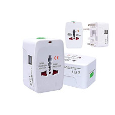 Deals and Offers on Electronics - rts Smart Universal Travel Adapter with Dual USB Charger Ports,Multi-Plug with Surge Protector All in One Universal Power Wall Charger AC Power Plug Adapter Deals, Discounts & Offers on Electronics - rts Smart Universal Travel Adapter with Dual USB Charger Ports,Multi-Plug with Surge Protector All in One Universal Power Wall Charger AC Power Plug Adapter