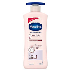 Deals and Offers on - Vaseline Healthy Bright Complete 10 Body Lotion, Anti- Ageing Lotion With Vitamin B3, Aha, Pro-Retinol, 400 ml Deals, Discounts & Offers on - Vaseline Healthy Bright Complete 10 Body Lotion, Anti- Ageing Lotion With Vitamin B3, Aha, Pro-Retinol, 400 ml