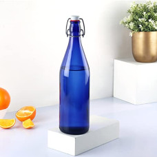 Deals and Offers on - CELLO Aquaria Plus Glass Water Bottle, Light Weight, Clear, 1000 ml, Blue Deals, Discounts & Offers on - CELLO Aquaria Plus Glass Water Bottle, Light Weight, Clear, 1000 ml, Blue
