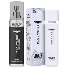 Deals, Discounts & Offers on Beauty Care - Park Avenue Voyage Amazon Woods Perfume, 120ml&Park Avenue Pure Collection Trance Fragrance Body Spray