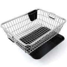 Deals and Offers on - TEX-RO Stainless Steel Dish Drainer Kitchen Rack : Streamline Your Space with A Versatile Kitchen Organizer and Basket Deals, Discounts & Offers on - TEX-RO Stainless Steel Dish Drainer Kitchen Rack : Streamline Your Space with A Versatile Kitchen Organizer and Basket