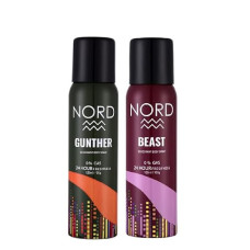 Deals and Offers on Beauty Care - NORD Deodorant Body Spray - Gunther and Beast 120 ml each (Pack of 2) Deals, Discounts & Offers on Beauty Care - NORD Deodorant Body Spray - Gunther and Beast 120 ml each (Pack of 2)