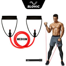 Deals and Offers on - SLOVIC Exercise & Stretching Resistance Band Set For Men & Women Workout Medium Resistance Tube(Red) Deals, Discounts & Offers on - SLOVIC Exercise & Stretching Resistance Band Set For Men & Women Workout Medium Resistance Tube(Red)