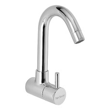 Deals and Offers on - Hindware F280026CP virgin brass, copper Sink Cock with Extended Swivel Spout Wall Mounted Flora and Chrome Finish Deals, Discounts & Offers on - Hindware F280026CP virgin brass, copper Sink Cock with Extended Swivel Spout Wall Mounted Flora and Chrome Finish