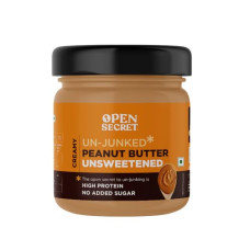 Deals and Offers on - Open Secret Unsweetned Creamy Peanut Butter 950g | 30g Protein | Healthy & Tasty Nut Butter Spread | Vegan | Cholesterol Free | Smooth Peanut Butter | Zero Trans Fat | No Added Sugar Deals, Discounts & Offers on - Open Secret Unsweetned Creamy Peanut Butter 950g | 30g Protein | Healthy & Tasty Nut Butter Spread | Vegan | Cholesterol Free | Smooth Peanut Butter | Zero Trans Fat | No Added Sugar