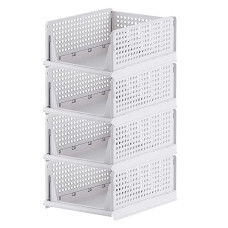 Deals, Discounts & Offers on  - Primelife Plastic 4 Layer Foldable Sliding Drawer Organizer Wardrobe Cupboard Organizer for Clothes Foldable Closet Organizer Drawer Organizer
