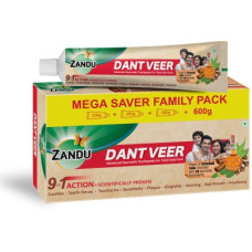 Deals, Discounts & Offers on  - Zandu Dantveer, Indias 1st with Irimedadi oil, Fights 9 dental problems Toothpaste(600 g)