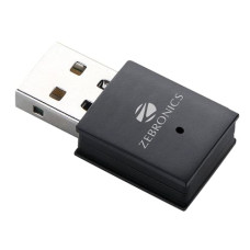 Deals, Discounts & Offers on  - Zebronics USB300WF1 WiFi Dongle Mini Adapter,Supports 300Mbps Wireless Data Transmission Rate with Access Point Mode