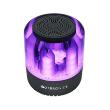 Deals, Discounts & Offers on Electronics - ZEBRONICS Newly Launched Dawn 10 Wireless Portable Bluetooth Speaker with Powerful 8W Output Customized 360 lightshow, 14h* Playback, TWS Function, FM, AUX, USB