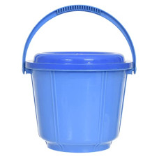 Deals, Discounts & Offers on  - Kuber Industries Small Multiuses Plastic Kitchen & Pantry Storage Container/Bucket With Handle & Lid, 5 Liter (Blue)-47KM01229