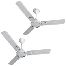 Deals, Discounts & Offers on  - Havells Glaze 1200mm 1 Star Energy Saving Ceiling Fan (White Chrome, Pack of 2)