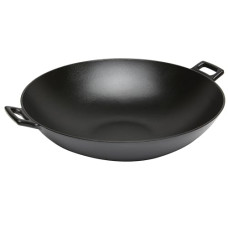 Deals, Discounts & Offers on Cookware - amazon basics Cast Iron Heavy Duty Pre-Seasoned Wok Pan (14Inch), Black