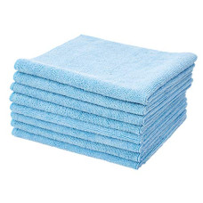 Deals and Offers on Home Improvement - Amazon Brand - Solimo Microfibre Cleaning Cloth - 40 x 40 cm, Blue, Set of 6 Deals, Discounts & Offers on Home Improvement - Amazon Brand - Solimo Microfibre Cleaning Cloth - 40 x 40 cm, Blue, Set of 6