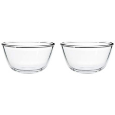Deals and Offers on - Amazon Brand - Solimo Mixing/Serving Borosilicate Solid Glass Bowl Set (2 pieces, 550ml_Transparent) Deals, Discounts & Offers on - Amazon Brand - Solimo Mixing/Serving Borosilicate Solid Glass Bowl Set (2 pieces, 550ml_Transparent)