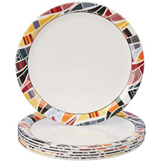 Deals and Offers on - Amazon Brand - Solimo Melamine Dinner Plate Set (White, 11 inches) - 6 pieces Deals, Discounts & Offers on - Amazon Brand - Solimo Melamine Dinner Plate Set (White, 11 inches) - 6 pieces