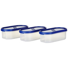 Deals, Discounts & Offers on  - Amazon Brand - Solimo Plastic Container set - 525 Ml, 3 Pieces, White