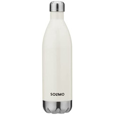 Deals and Offers on - Amazon Brand - Solimo Stainless Steel Insulated 24 Hours Hot or Cold Bottle Flask, 1000 ml, White Deals, Discounts & Offers on - Amazon Brand - Solimo Stainless Steel Insulated 24 Hours Hot or Cold Bottle Flask, 1000 ml, White