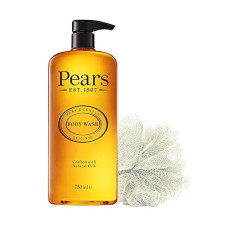 Deals, Discounts & Offers on  - Pears Pure & Gentle Original Body Wash With Glycerin,Dermatogically Tested, 100% Soap Free Shower gel,Imported,750 ml (Free Loofah)