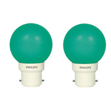 Deals and Offers on - PHILIPS Deco Mini 0.5-Watt B22 Base LED Bulb (Green) - Pack of 2 Deals, Discounts & Offers on - PHILIPS Deco Mini 0.5-Watt B22 Base LED Bulb (Green) - Pack of 2