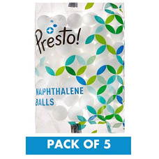 Deals and Offers on - Amazon Brand - Presto! Naphthalene Balls - 200 G (Pack Of 5) Deals, Discounts & Offers on - Amazon Brand - Presto! Naphthalene Balls - 200 G (Pack Of 5)