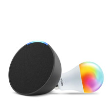 Deals and Offers on Electronics - Echo Pop (Black) Combo with Wipro Simple Setup 9W LED Smart Bulb Deals, Discounts & Offers on Electronics - Echo Pop (Black) Combo with Wipro Simple Setup 9W LED Smart Bulb