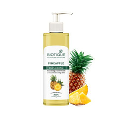 Deals, Discounts & Offers on  - Biotique Pineapple Oil Control Foaming Face Wash | Hydrates dry skin | Eliminates Excess Oil | Evens Skin Tone | 100% Botanical Extracts | Suitable