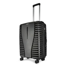 Deals, Discounts & Offers on  - Aristocrat Airpro 66 cms Medium Check-in Polypropylene Hardsided 8 Wheels Luggage/Suitcase/Trolley Bag- Black