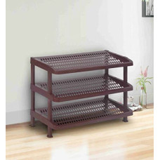 Deals, Discounts & Offers on  - Nilkamal MULRACK3 Plastic Shoe Stand for Shoe Storage | Space Organizer | Shoe Rack |