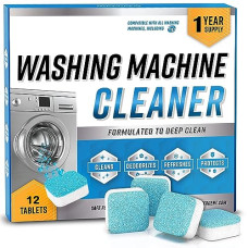 Deals, Discounts & Offers on  - Washing Machine Cleaner Descaler - Deep Cleaning Tablets For HE Front Loader & Top Load Washer, Clean Inside Drum And Laundry Tub Seal (Washing Machine Cleaner (12)