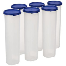 Deals and Offers on - Amazon Brand - Solimo Slim Storage Container, Set of 6 (1100 ml Each) Deals, Discounts & Offers on - Amazon Brand - Solimo Slim Storage Container, Set of 6 (1100 ml Each)