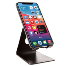 Deals, Discounts & Offers on  - GIZGA essentials Portable Mobile Stand Holder, Precise Cutout to Enable Charging During use, Sturdy Metal, Mobile Charging Support Stand