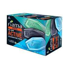 Deals, Discounts & Offers on  - Fiama Men Gel Bar Active Celebration Pack with 3 unique gel bars, Charcoal and Grapefruit Gel Bar, Refreshing Pulse and Energising Sport