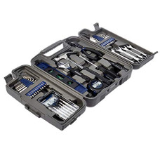 Deals, Discounts & Offers on  - Amazon Brand - Solimo SOL_HI_103 Plastic Household Tool Kit (Dark Blue, 53-Pieces)
