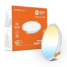 Deals, Discounts & Offers on  - Orient Electric 3-in-1 Recessed LED Panel Light | Mood Light with 12W Output | Color Changing - Cool White-Warm White-Natural White | 130mm Cut Out | False Ceiling Required - Pack of 1