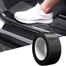 Deals, Discounts & Offers on Electronics - Sounce High Gloss Anti Scratch Black Carbon Fiber Paint Protection Film Tape for Car Seal Anti-Dust Waterproof Strip Door Edge Cover Guard Step Cover Tape