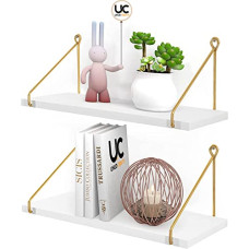 Deals and Offers on Furniture - UHUD CRAFTS Wall Shelf for Living Room, Metallic Gold White Wall Mounted Shelves, Home Decor Items Deals, Discounts & Offers on Furniture - UHUD CRAFTS Wall Shelf for Living Room, Metallic Gold White Wall Mounted Shelves, Home Decor Items