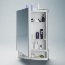 Deals, Discounts & Offers on Furniture - Happer Plastic Premium Multipurpose Wall Mounted Storage Cabinet With Mirror, Prime Look (White)