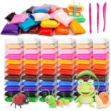 Deals and Offers on - Eclet (Pack of 12) Air Dry Clay, Colorful Children Soft Clay, Creative Art Crafts, Gifts for Kids-Multi Color. Non-Toxic Modeling Magic Fluffy Foam Bouncing Clay Putty Kit Deals, Discounts & Offers on - Eclet (Pack of 12) Air Dry Clay, Colorful Children Soft Clay, Creative Art Crafts, Gifts for Kids-Multi Color. Non-Toxic Modeling Magic Fluffy Foam Bouncing Clay Putty Kit