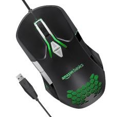 Deals and Offers on - Amazon Basics Wired Gaming Mouse with Up to 6400 DPI, RGB, 4 Programmable Keys Deals, Discounts & Offers on - Amazon Basics Wired Gaming Mouse with Up to 6400 DPI, RGB, 4 Programmable Keys