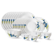 Deals and Offers on - Larah by Borosil Nina Fluted Series Opalware Dinner Set | 36 Pieces for Family of 8 | Microwave & Dishwasher Safe | Bone-Ash Free | Crockery Set Deals, Discounts & Offers on - Larah by Borosil Nina Fluted Series Opalware Dinner Set | 36 Pieces for Family of 8 | Microwave & Dishwasher Safe | Bone-Ash Free | Crockery Set